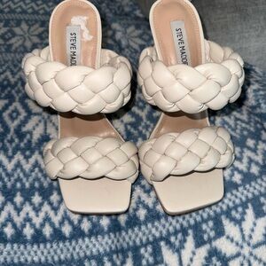 Steve Madden Women's Ivory Braided Sandals